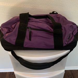 LL Bean rolling duffel bag